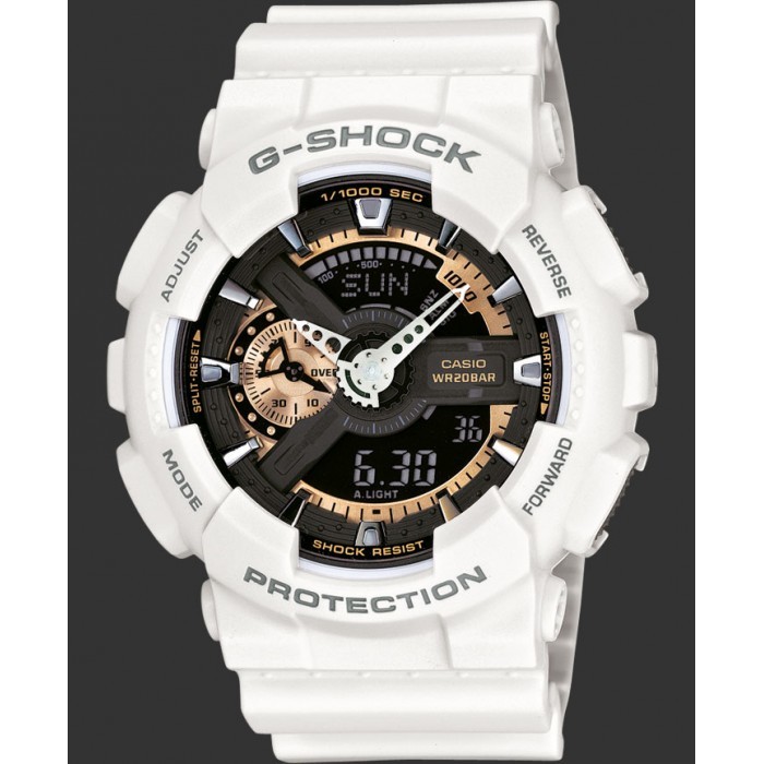 g shock ga 110rg white